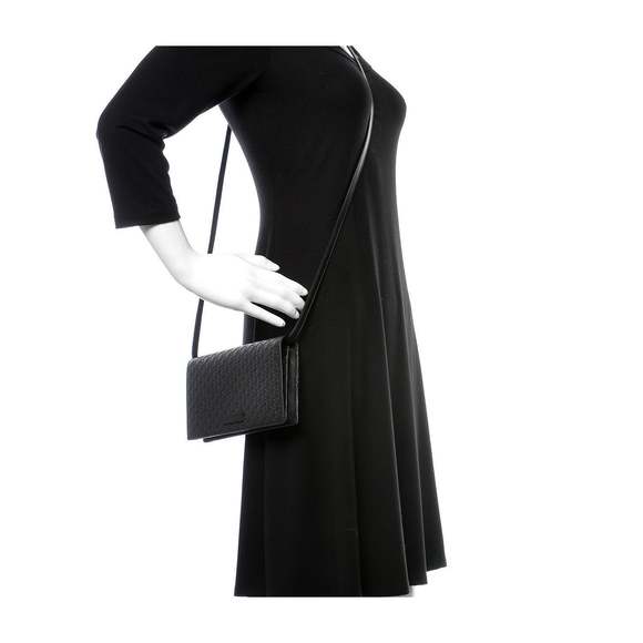 Gucci Microguccissma Black Wallet Crossbody Handbag - Picture 10 of 12